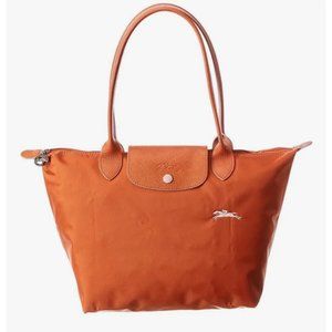 Longchamp Le Pliage Club Medium Shoulder Tote in Rust